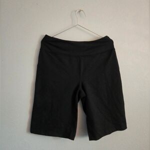 Lands End Medium Black Biker Shorts